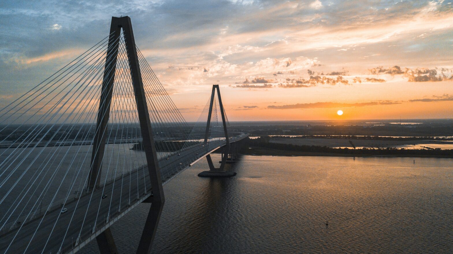 Charleston during sunset.