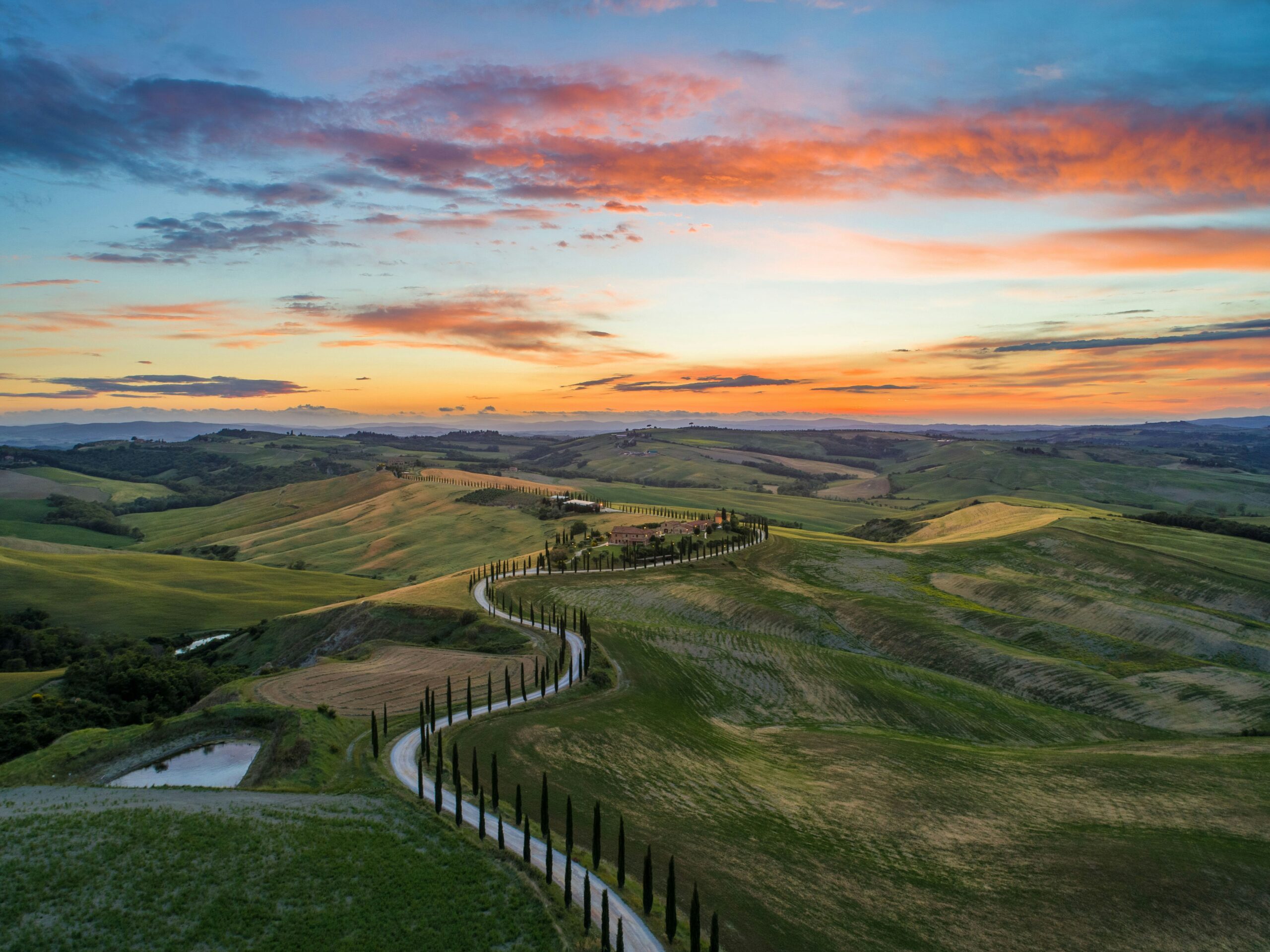 Fall is during the shoulder season in Italy which is why it is one of the best times to visit. 
pictured: Italian countryside