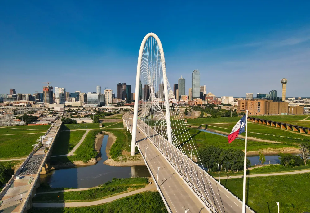 Margaret Hunt Hill Bridge in Dallas, Texas