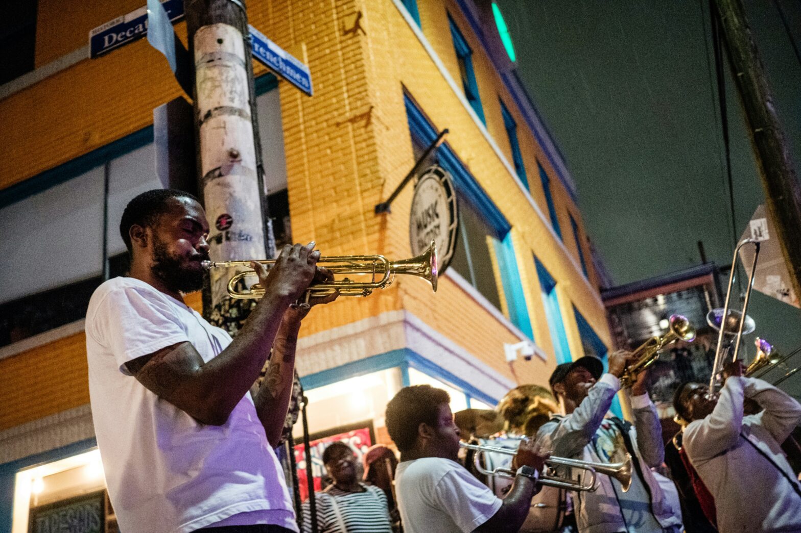 Frenchmen Street in New Orleans overflowing with amazing musicians.