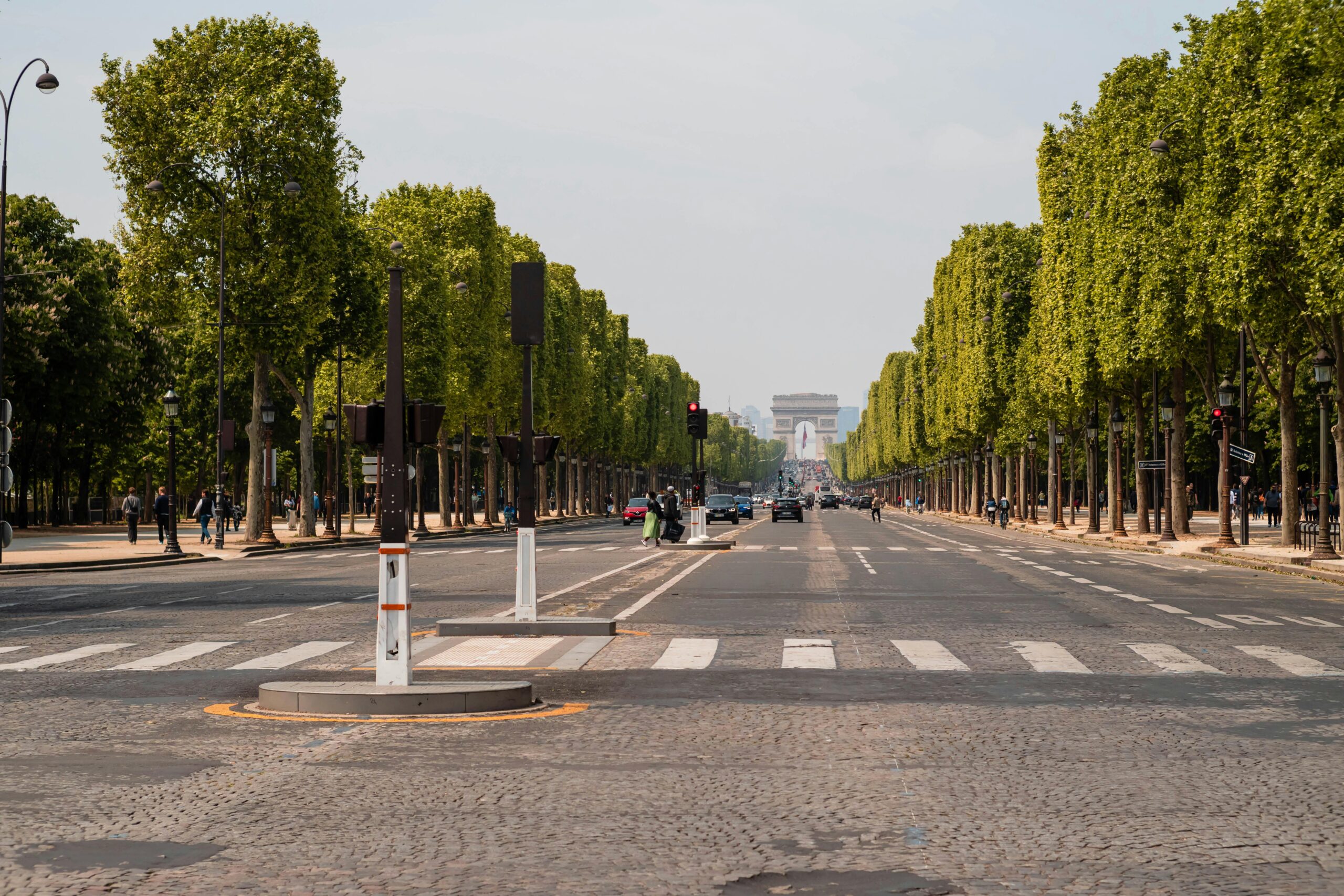 The weather of Paris during July is why is it the best time to visit. 
pictured: Paris 