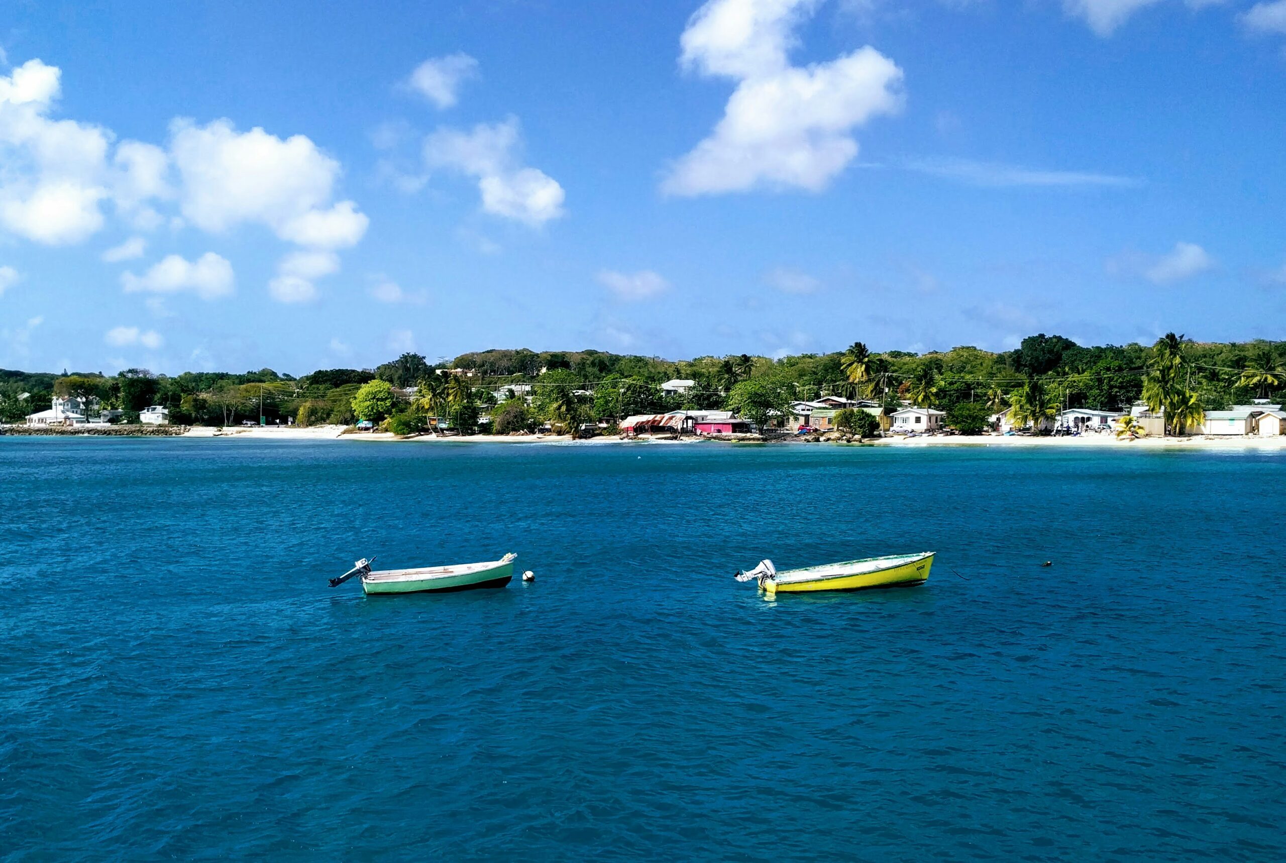 Fishing is an important part of Bajan culture and travelers can learn more about the art during their visit. 
pictured: boats in Barbados