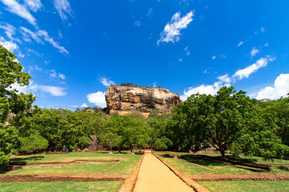 Mountain scenery in Sigiriya, Sri Lanka