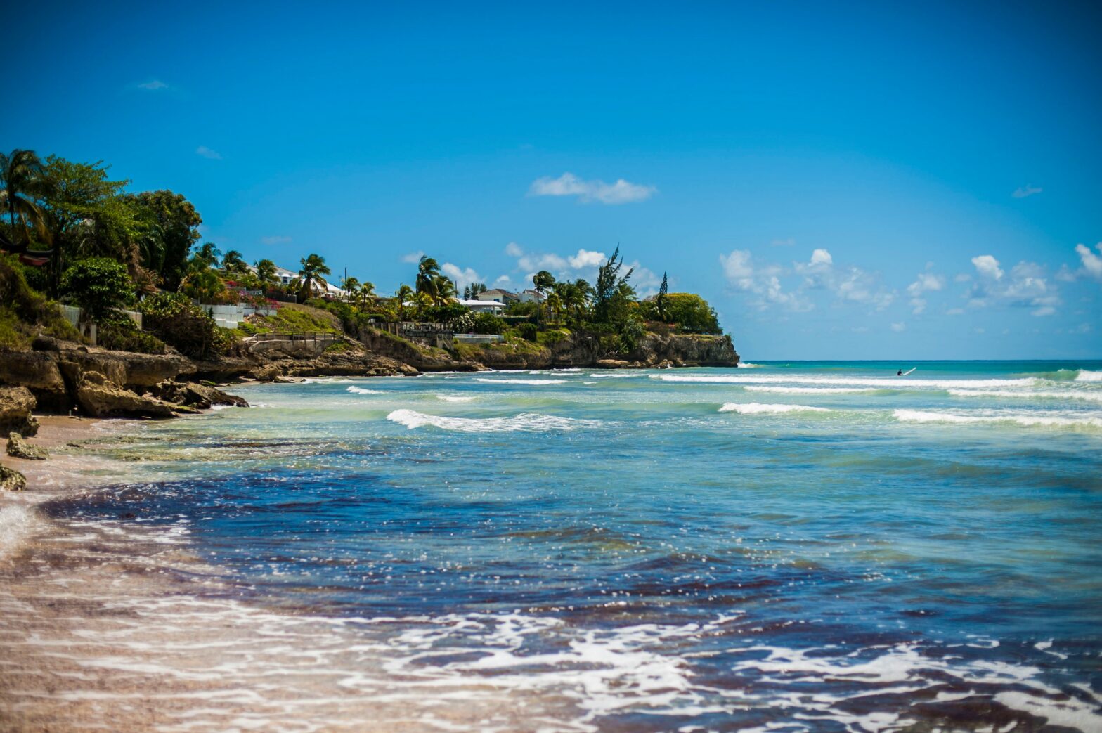 Barbados' coast