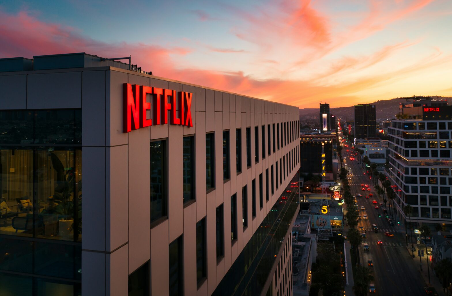 Netflix Building at Sunset