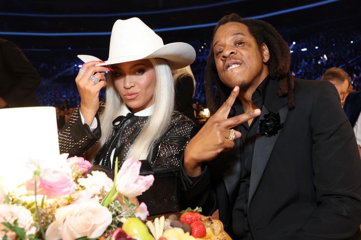 Beyonce and Jay-Z at the 2024 GRAMMY Awards ceremony