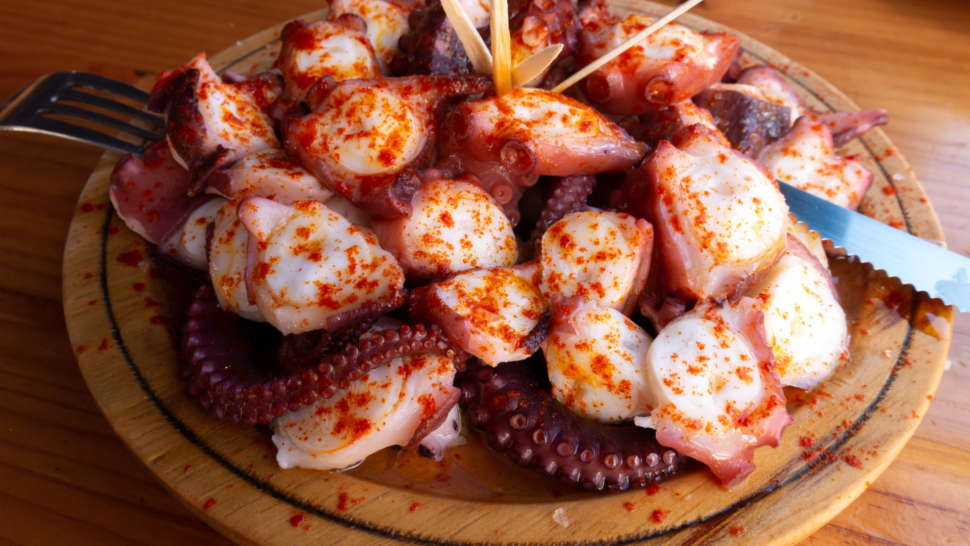 Galician-style octopus a traditional Galician dish to try in Spain's Camino de Santiago