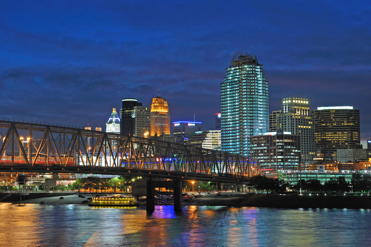 Best Restaurants in Cincinnati pictured: Cincinnati skyline