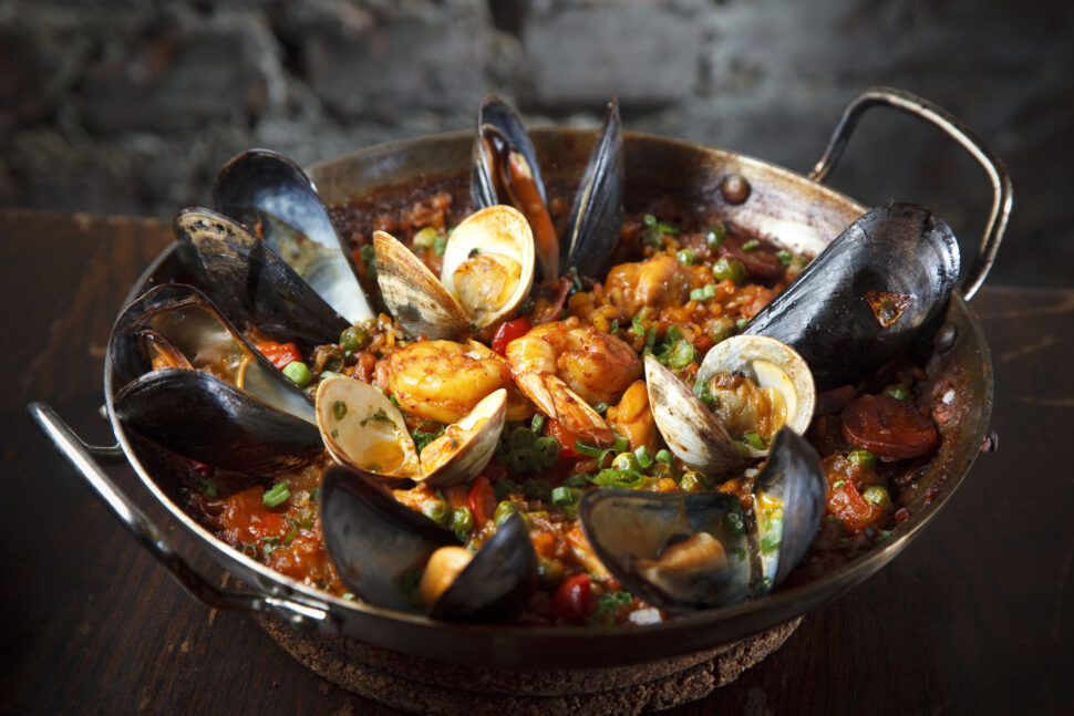 Best Restaurants in Boston pictured: Paella from Toro