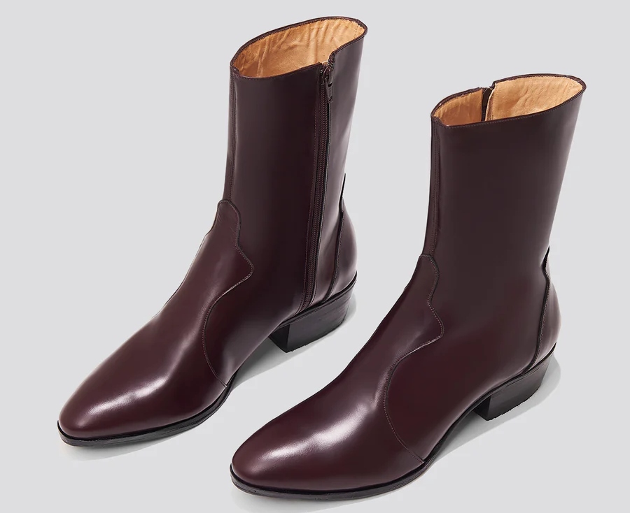 Guada Western Boot in Tannat