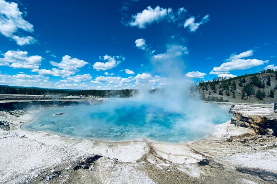 Active geyser at Yellowstone National Park, Alta, United States A top unesco sites around the world