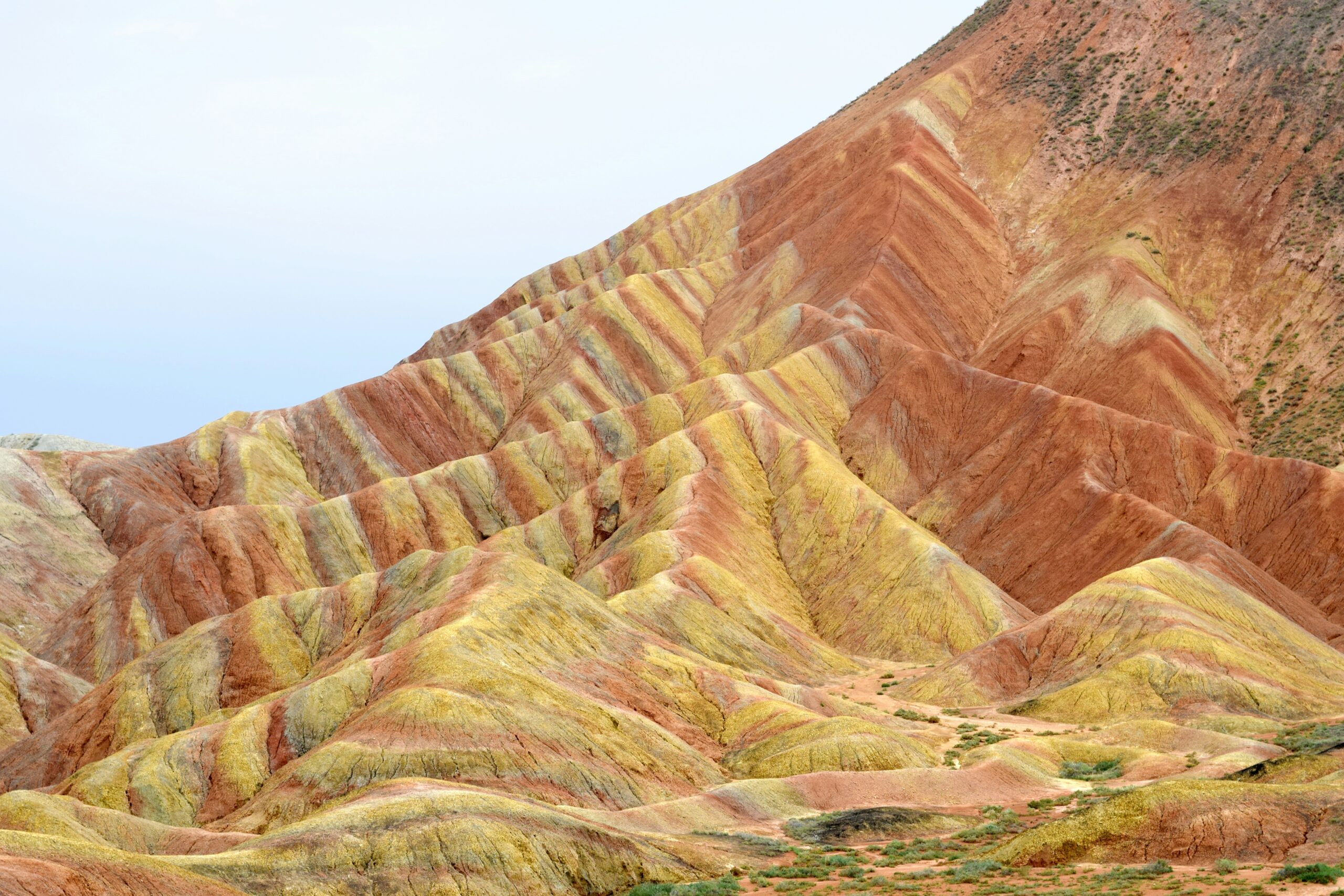 The Rainbow Mountains are a hidden gem in China. 
pictured: Rainbow Mountains 