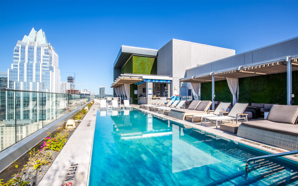 Best Restaurants in Austin pictured: Azul Rooftop