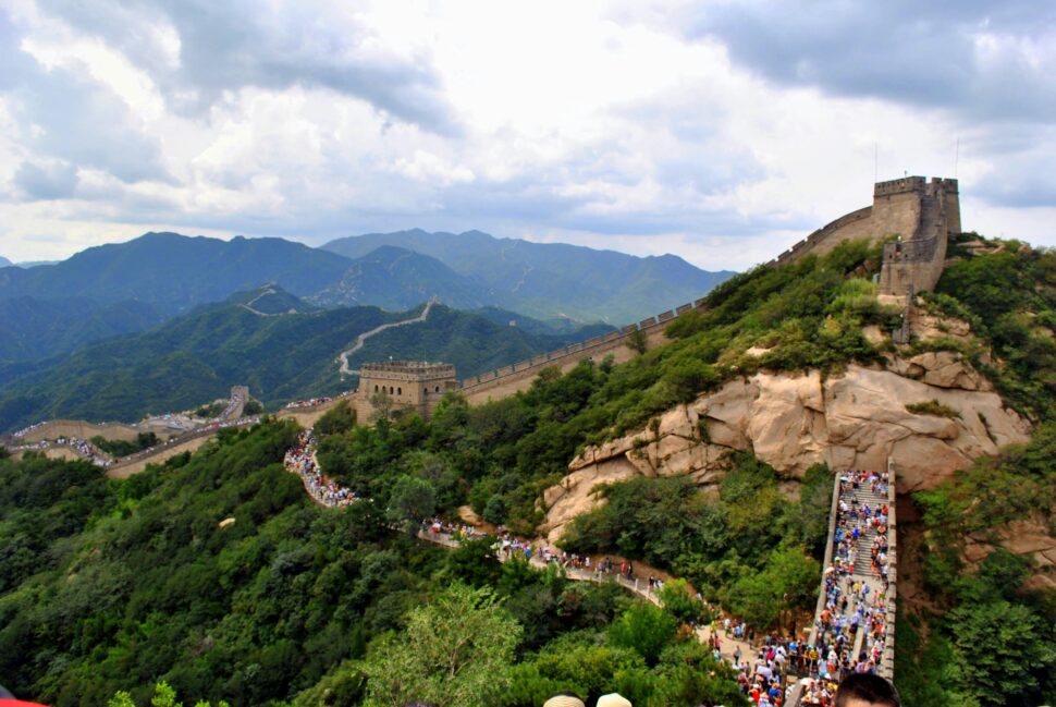 Chinese phrases pictured: The Great Wall of China