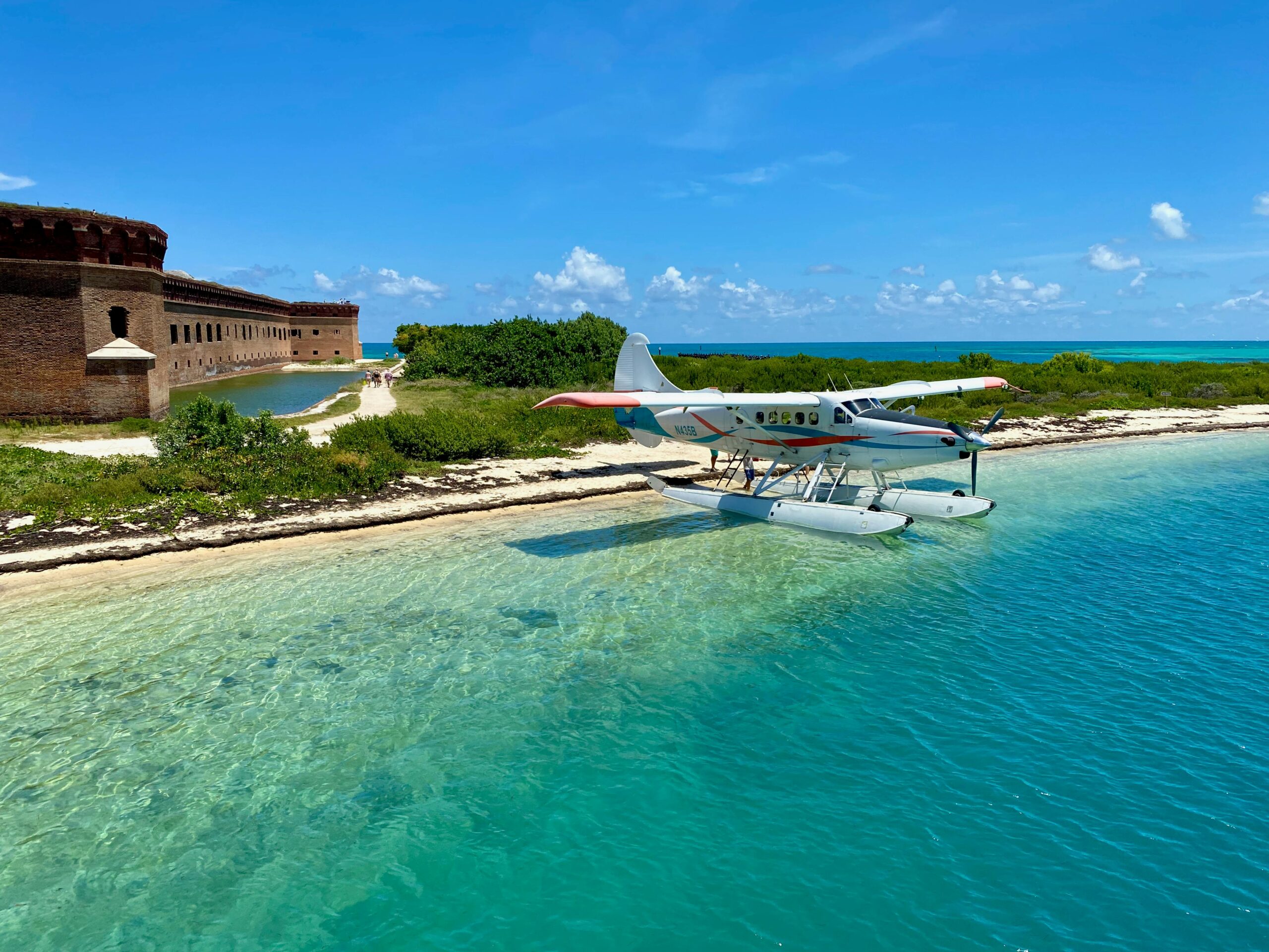 This underrated national park is a tropical getaway. pictured: Dry Tortugas National Park