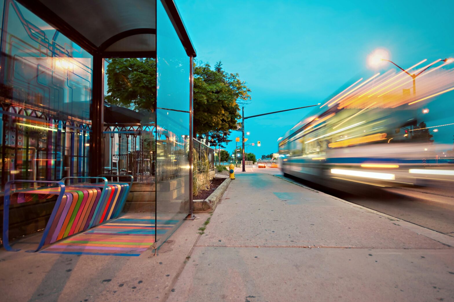 This TikTok video highlighted a major issue in downtown Dallas, Texas concerning Greyhound bus station employees. pictured: bus stop in the city