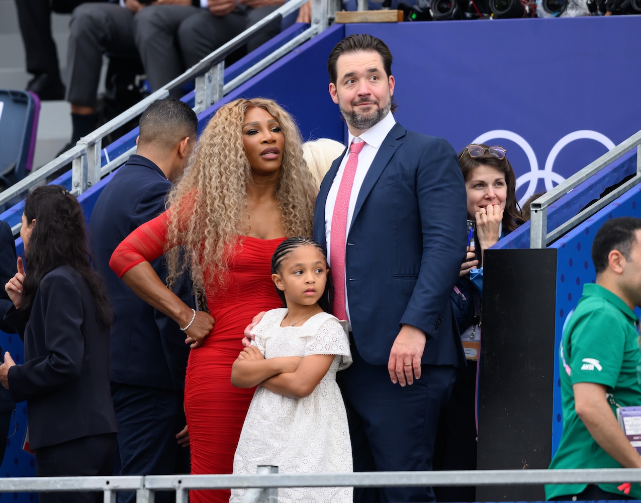 Serena Williams, Alexis Ohanian and their daughter Adira River.