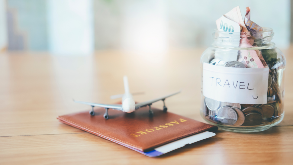 How to travel anywhere on any budget airplane passport cash jar 