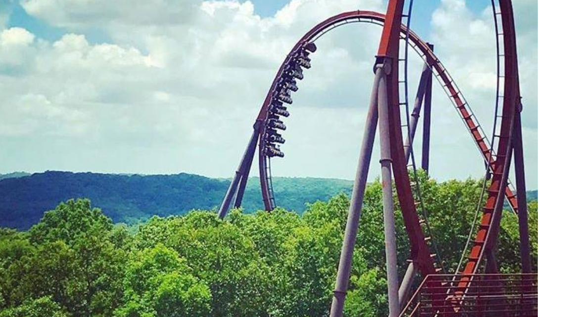 Silver Dollar city extreme roller coaster 