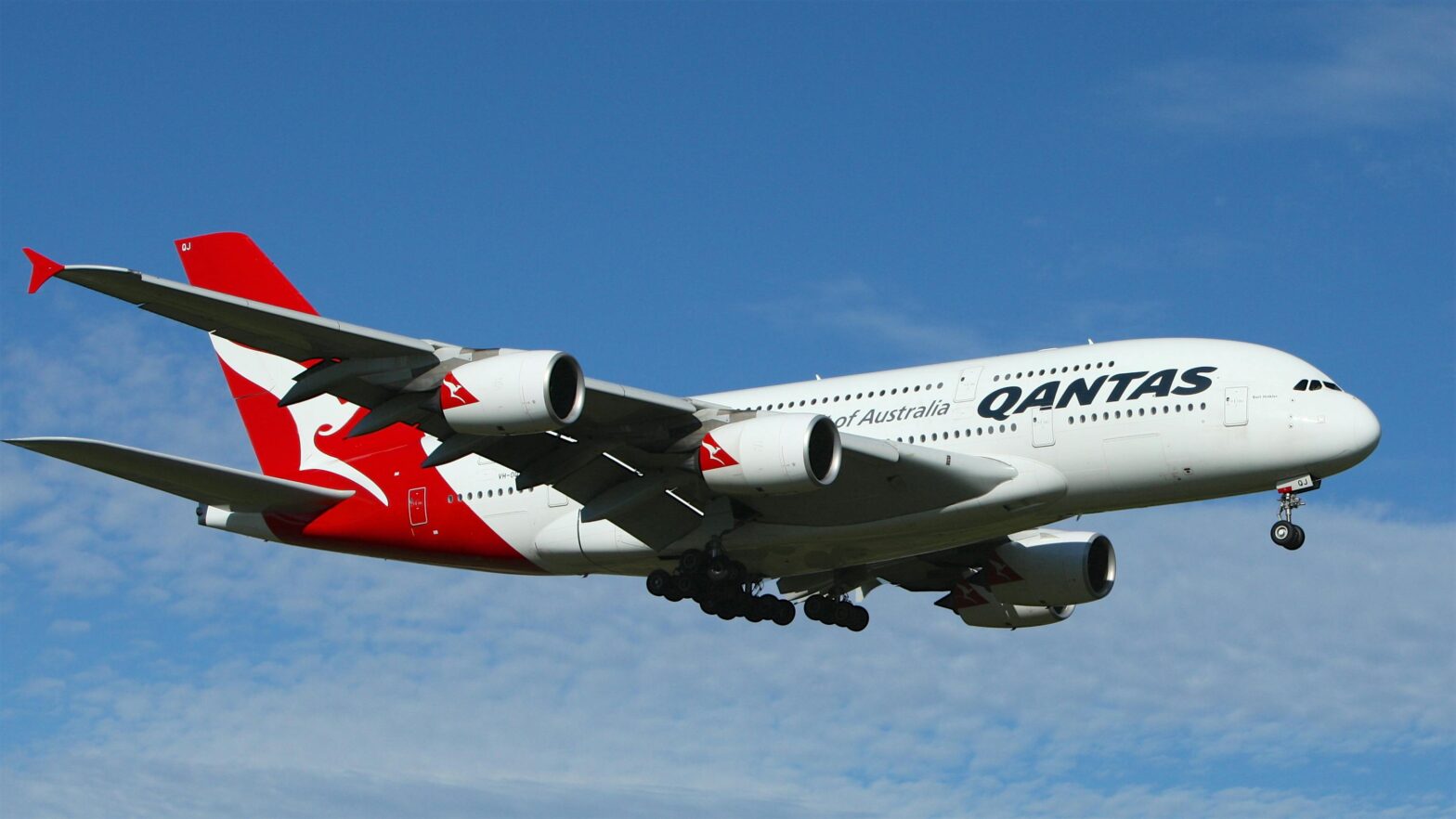 Qantas airplane.