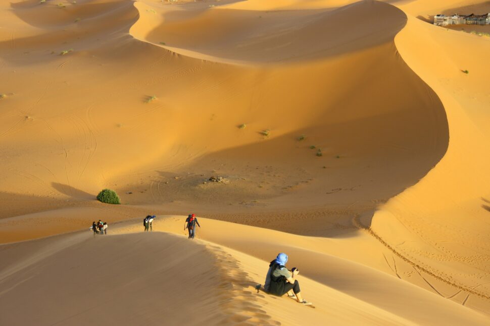 Rainfall in Sahara pictured: Sahara Desert