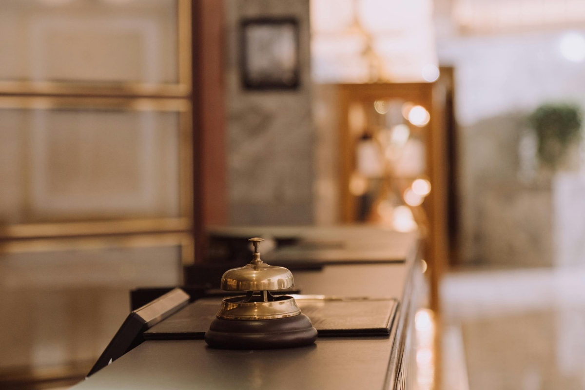 Bell on Hotel Counter