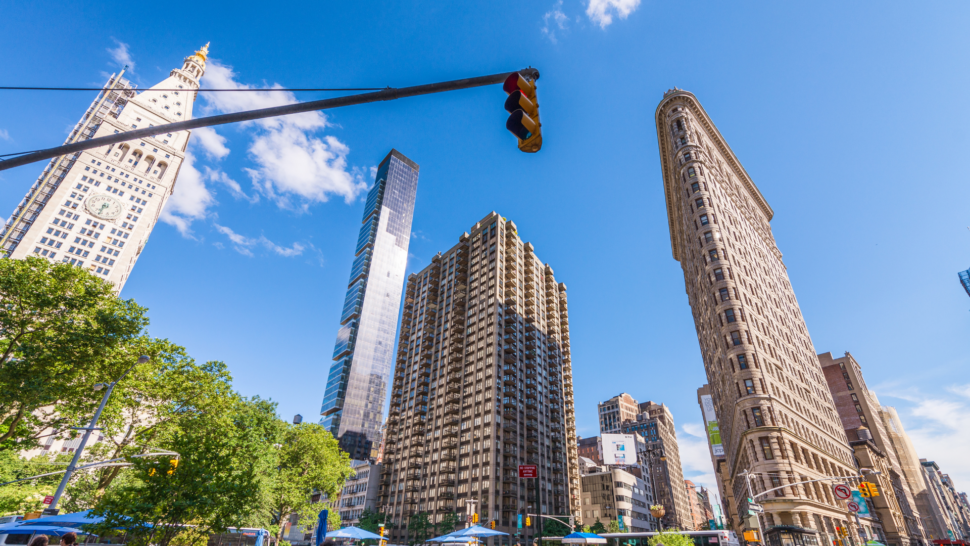 Flatiron Building Facade in Manhattan 