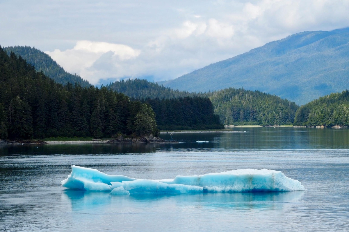 Iceberg on a lake in Alaska