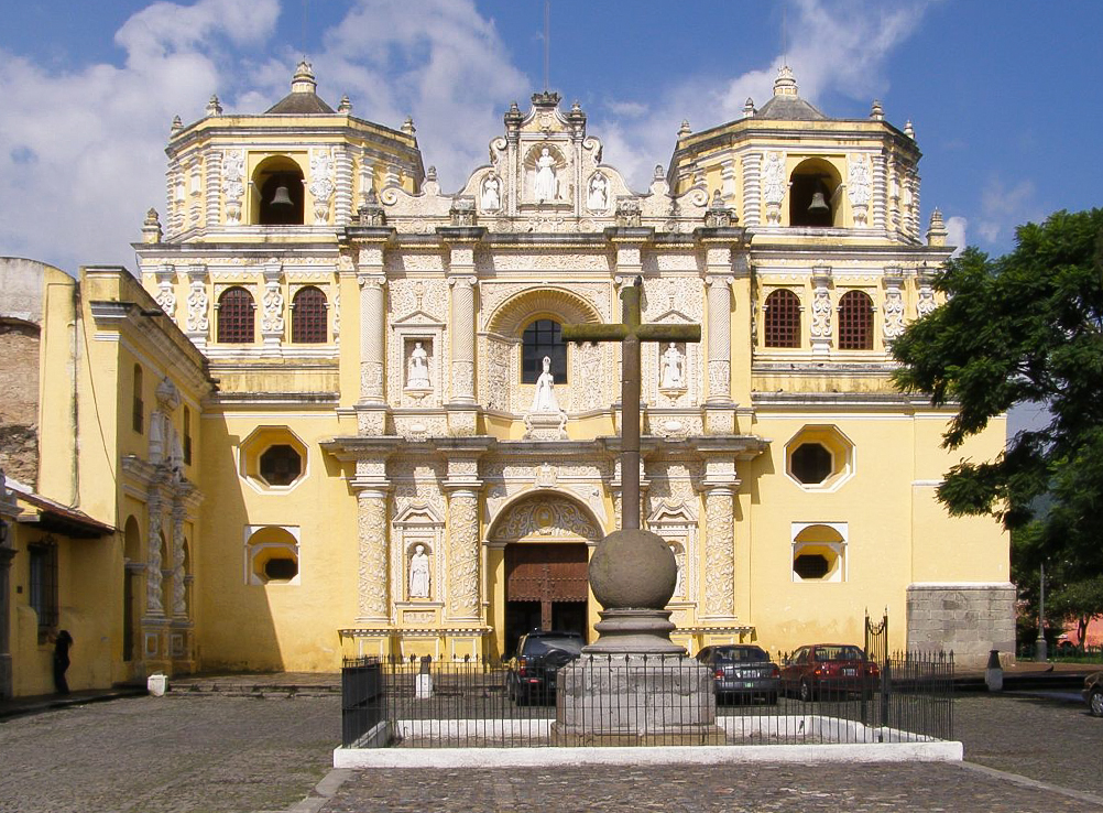 La Merced Church in the town of Antigua, Guatemala.