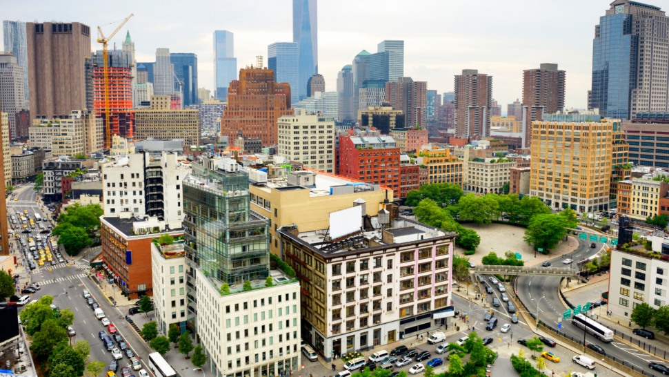 Tribeca and Freedom Tower, Downtown Manhattan, NYC