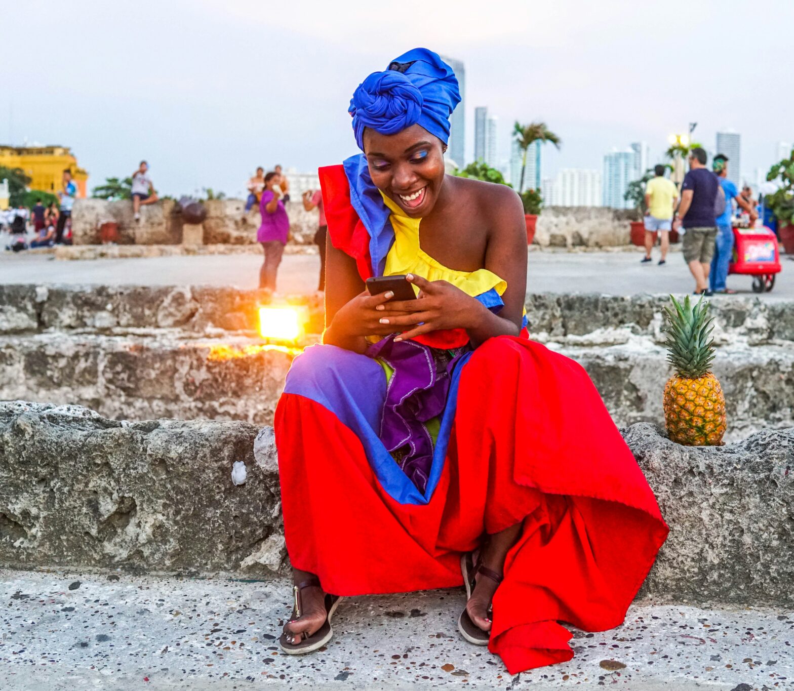 Woman in Colombia.