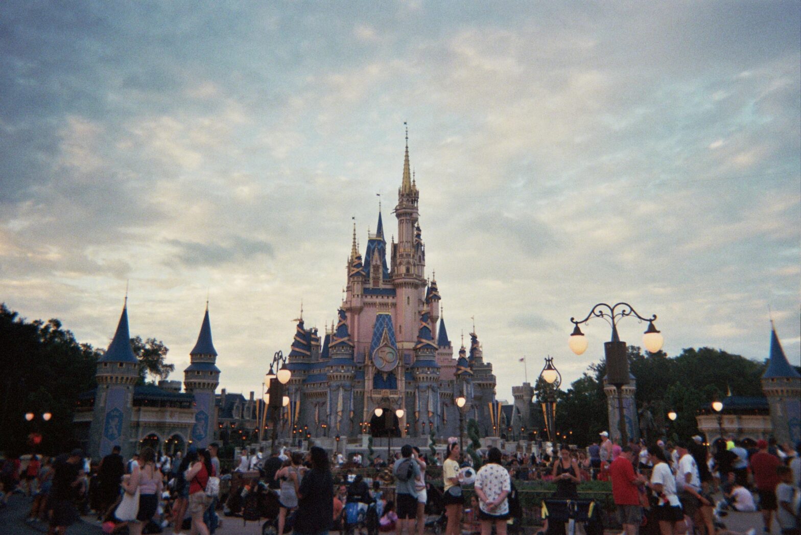 A castle at the Disney World theme park.