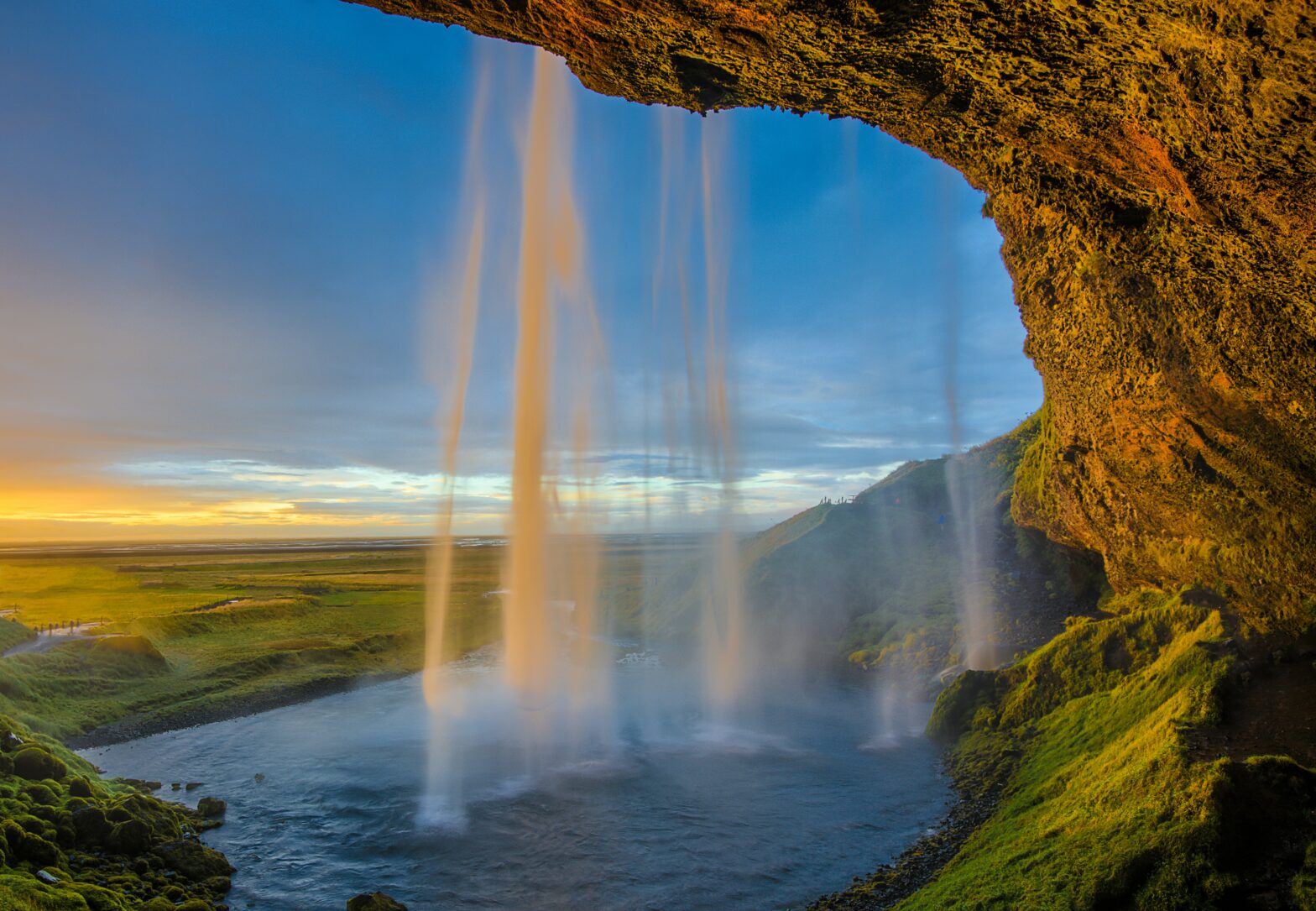 Natural body of water.