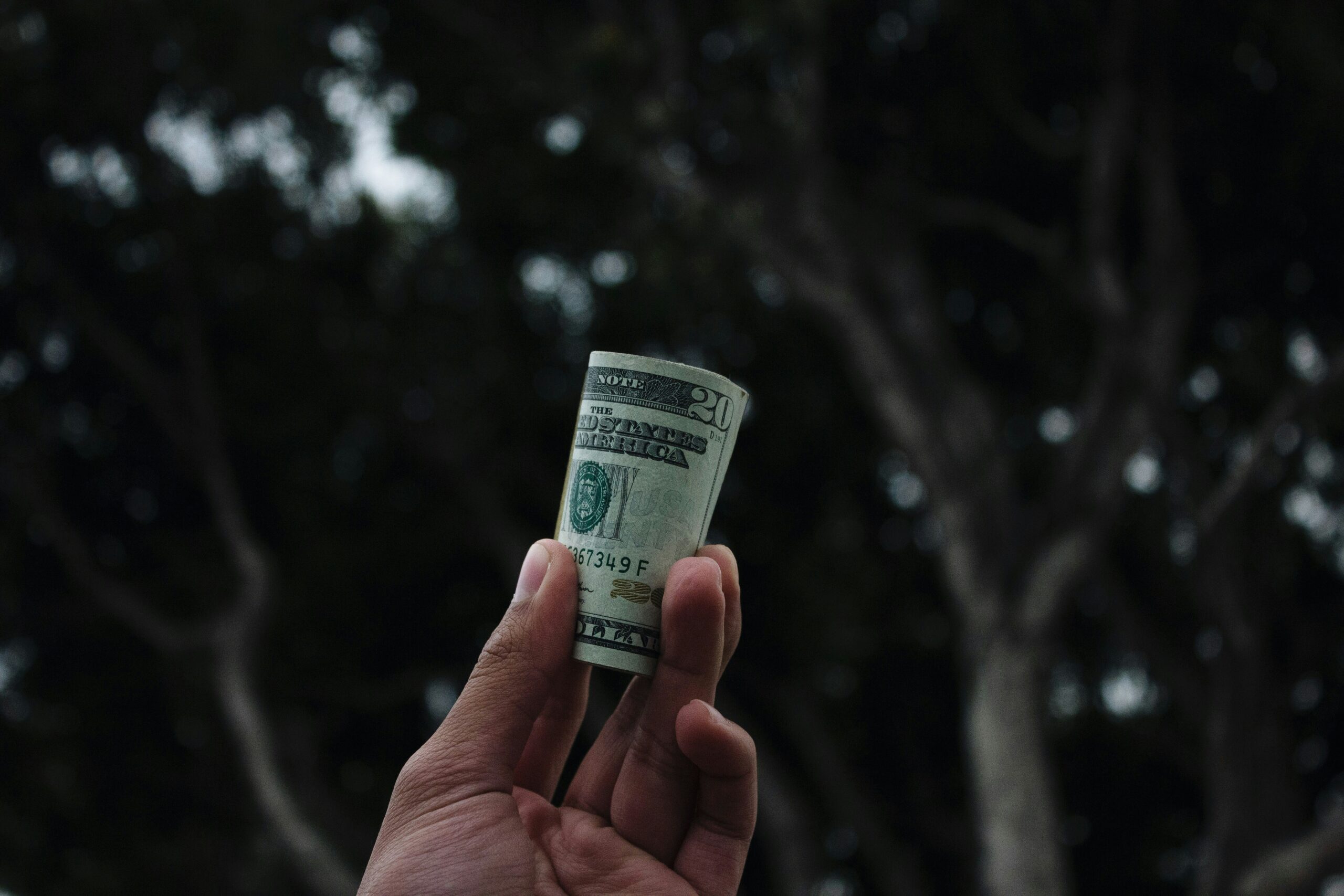 Money is one of the reasons that May is the best time to visit Aruba.
pictured: Black person holding money 
