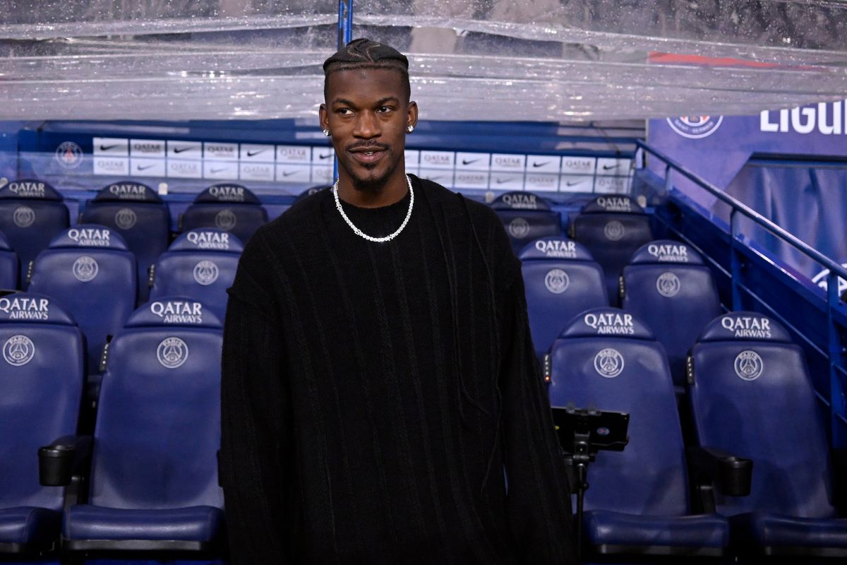 Jimmy Butler at event in Paris