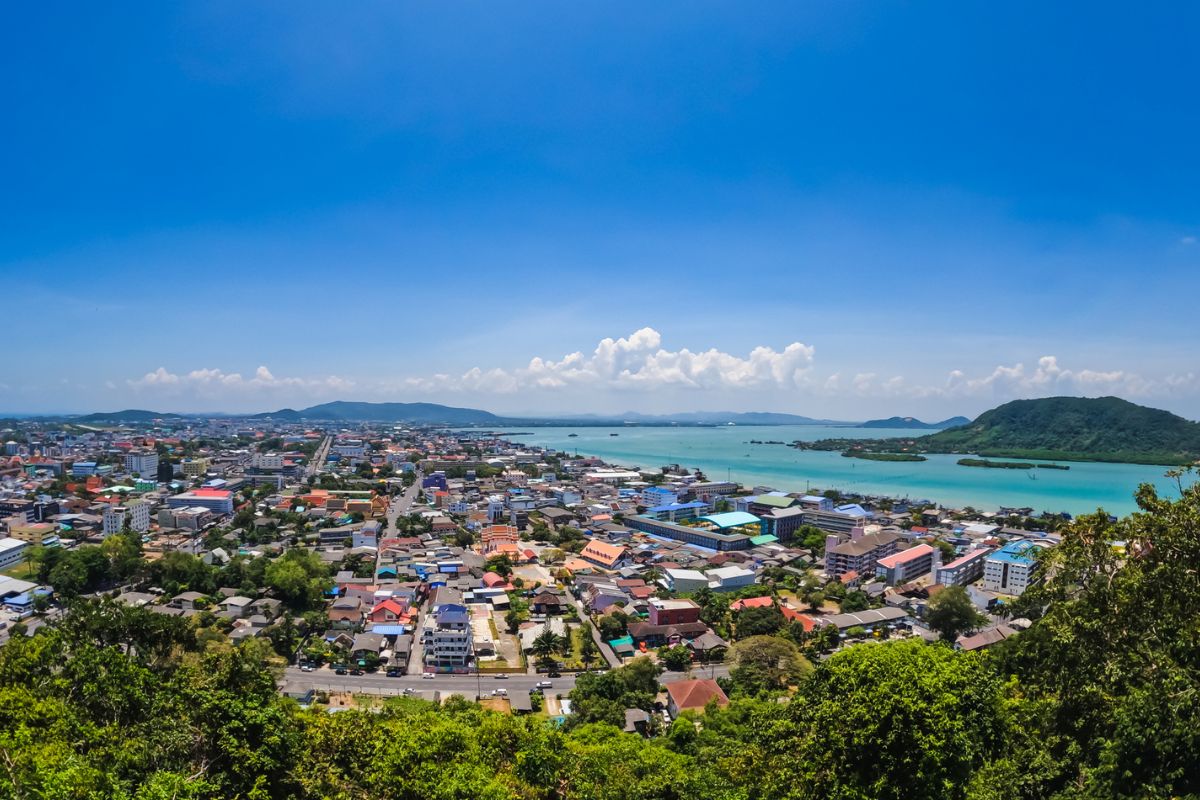 panorama view of Songkhla, Thailand during the day