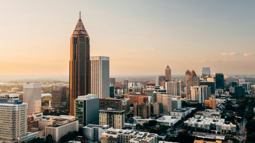 'Brothers' Film Location pictured: Atlanta skyline