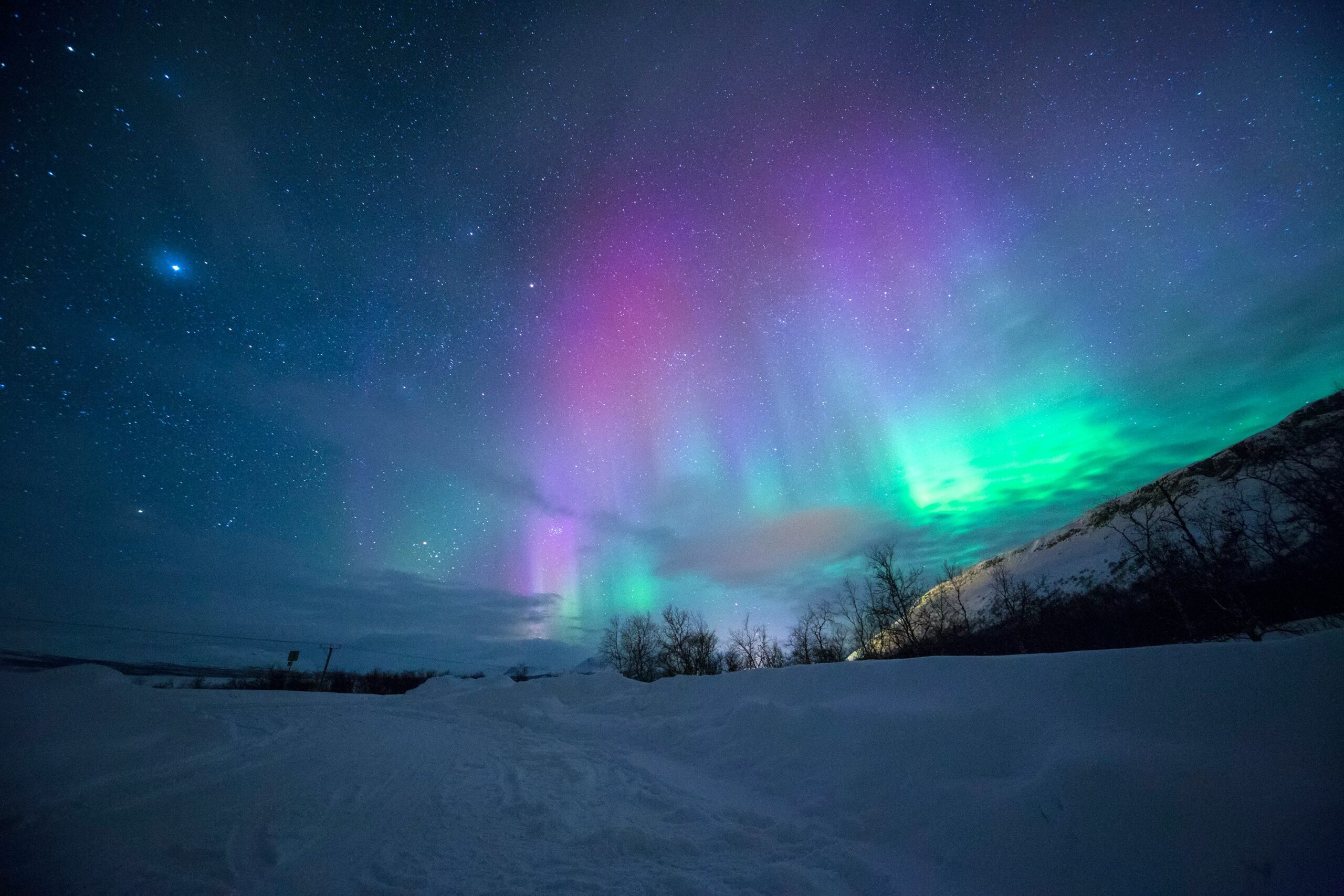 Norway's Northern Lights light up the sky. 