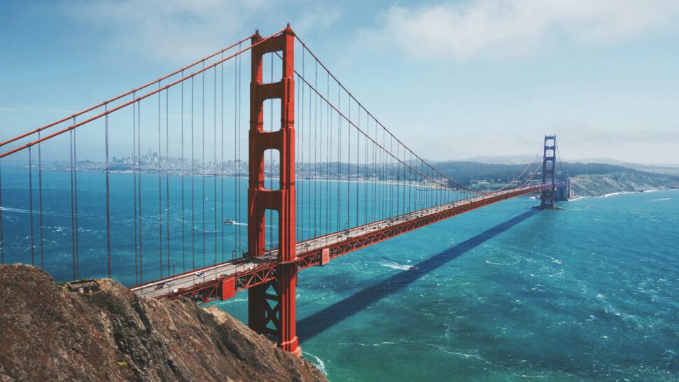 San Francisco's golden gate bridge is a tourist hub and safe to visit