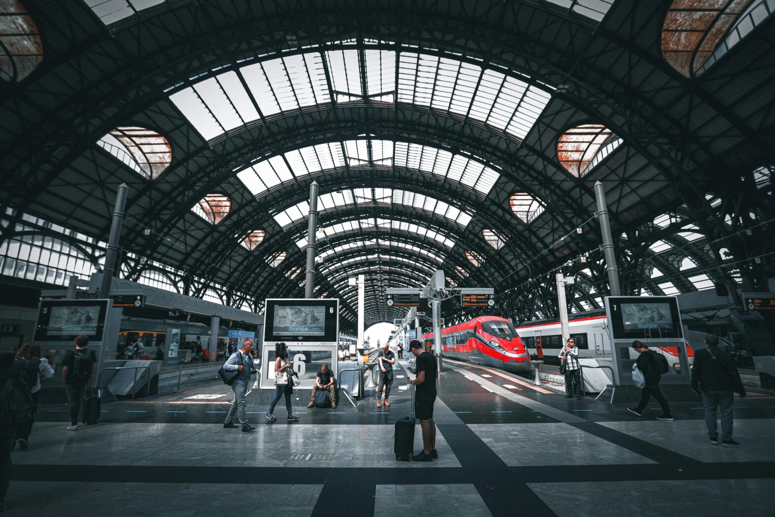 European train station