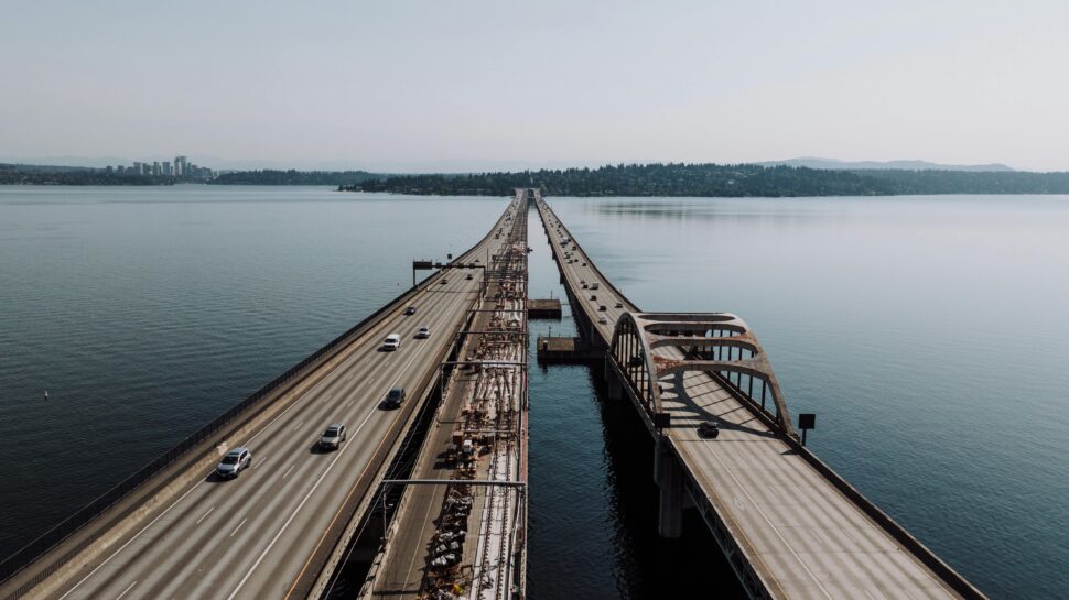 two bridges in Bellevue, Washington