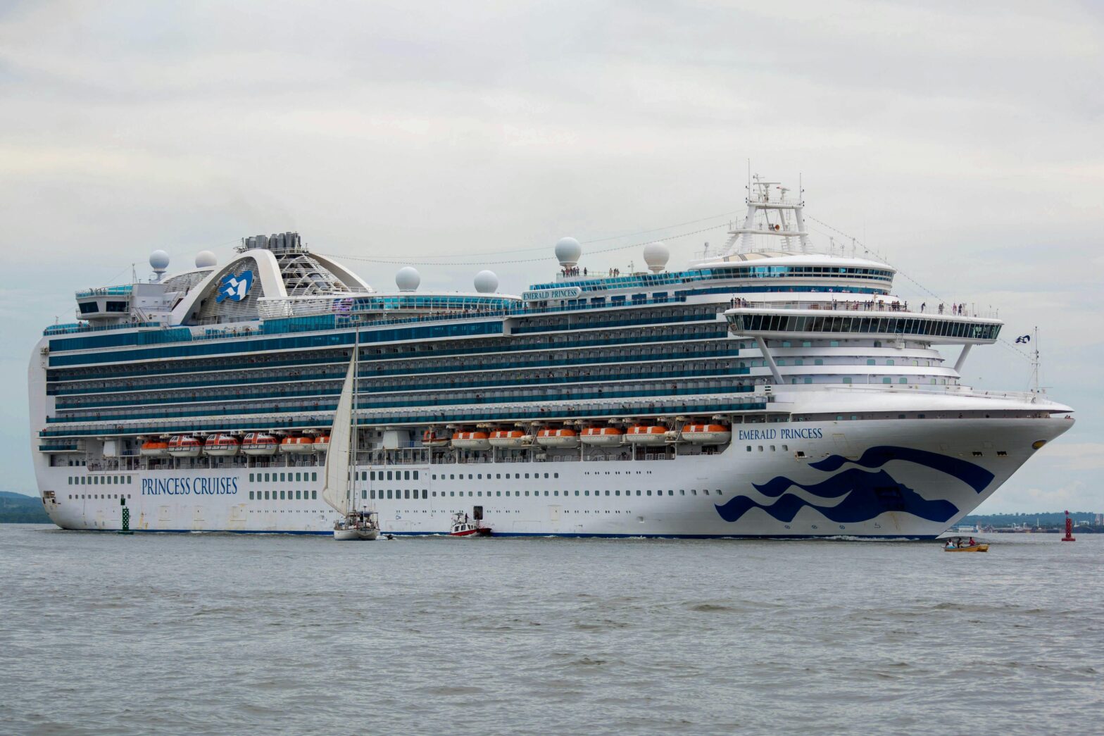 Princess Cruises ship at sea.