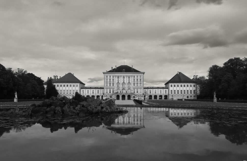 Nymphenburg Palace from a distance makes for a leisurely walk