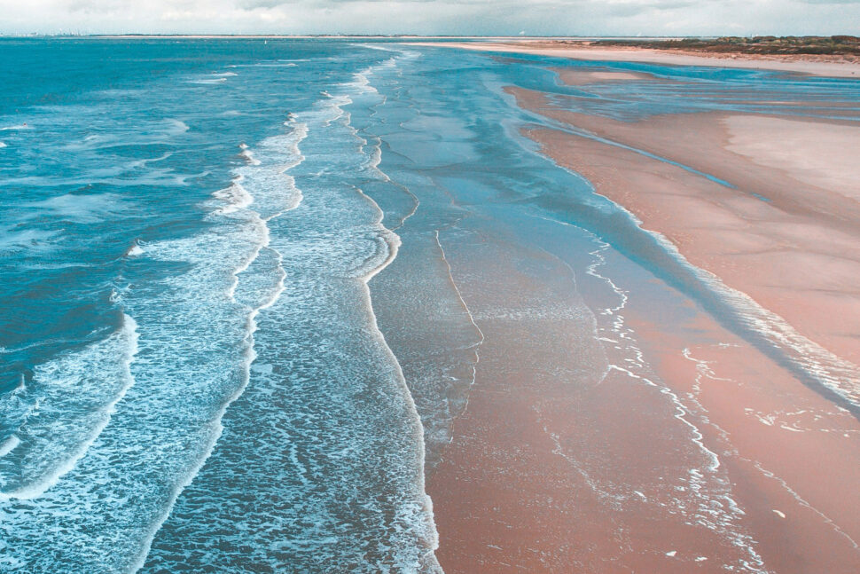 Elafonissi pink sand beach with clear waters