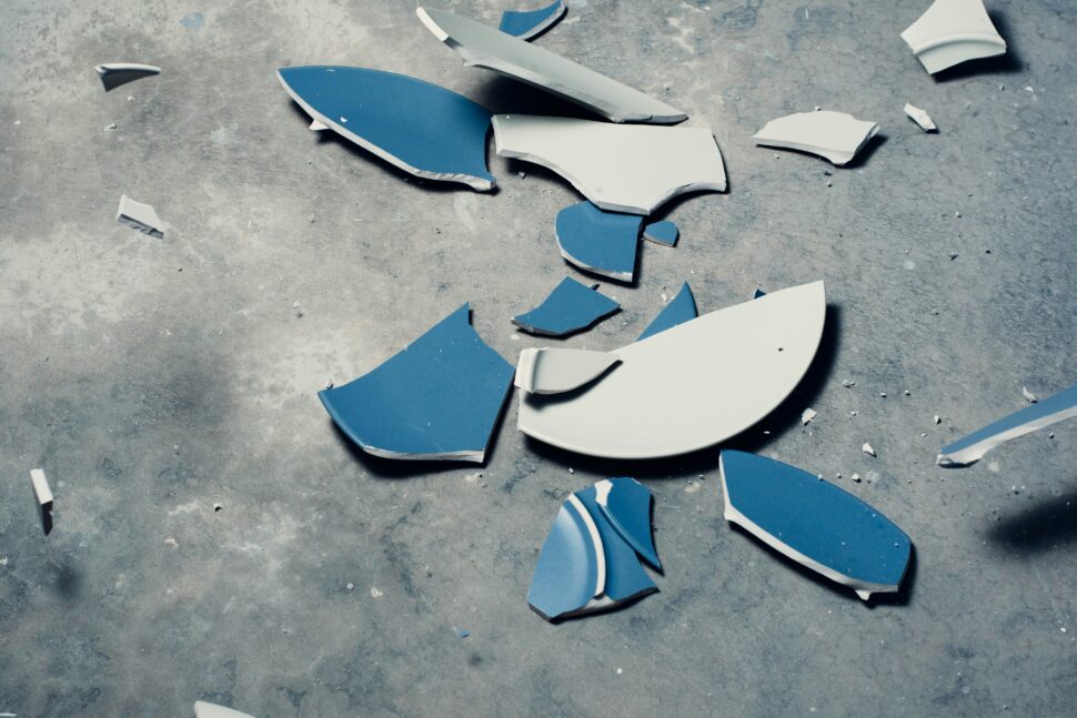 broken plates