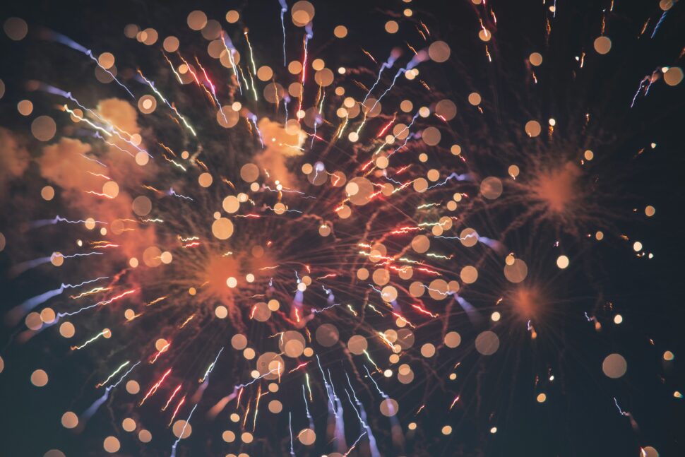 Fireworks are common in Reykjavik, Iceland during New Year's