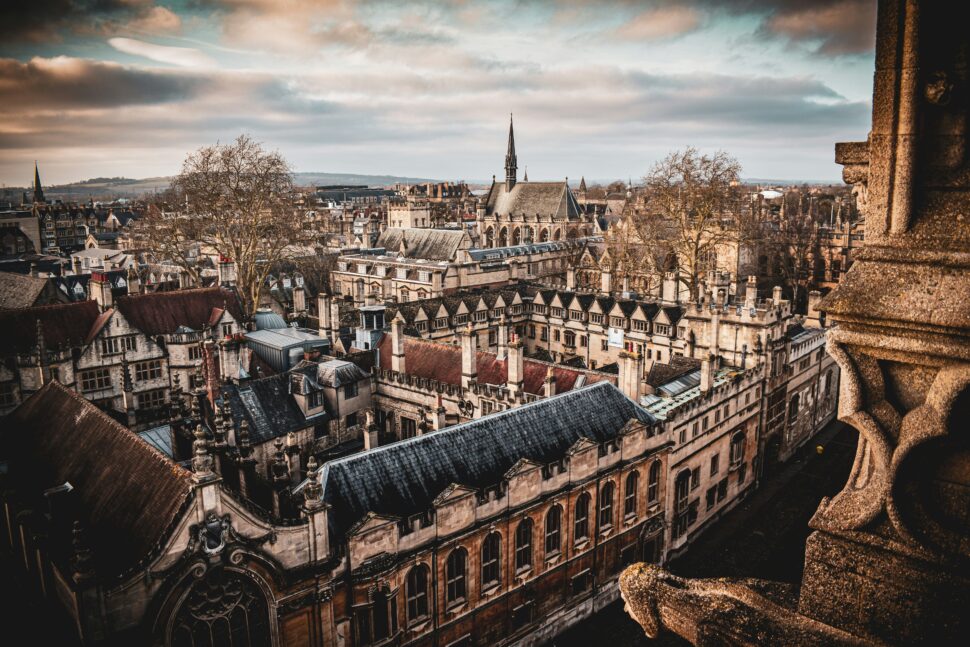 Historic college buildings in Oxford.