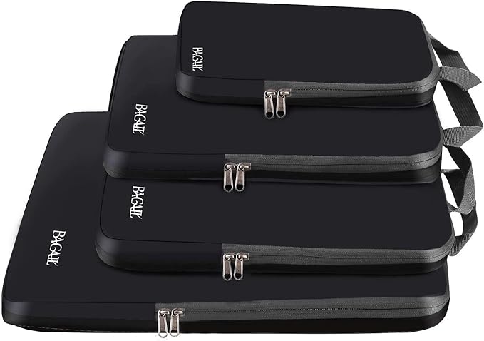 BAGAIL Pack of 4 Compression Packing Cubes