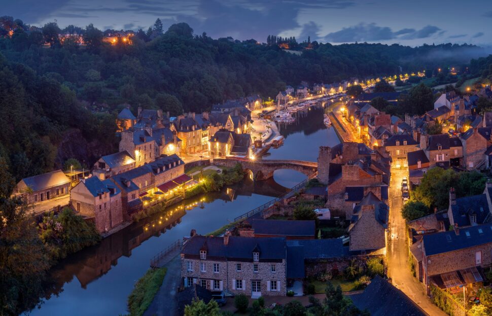 Historic buildings and cafés in France's wine region.