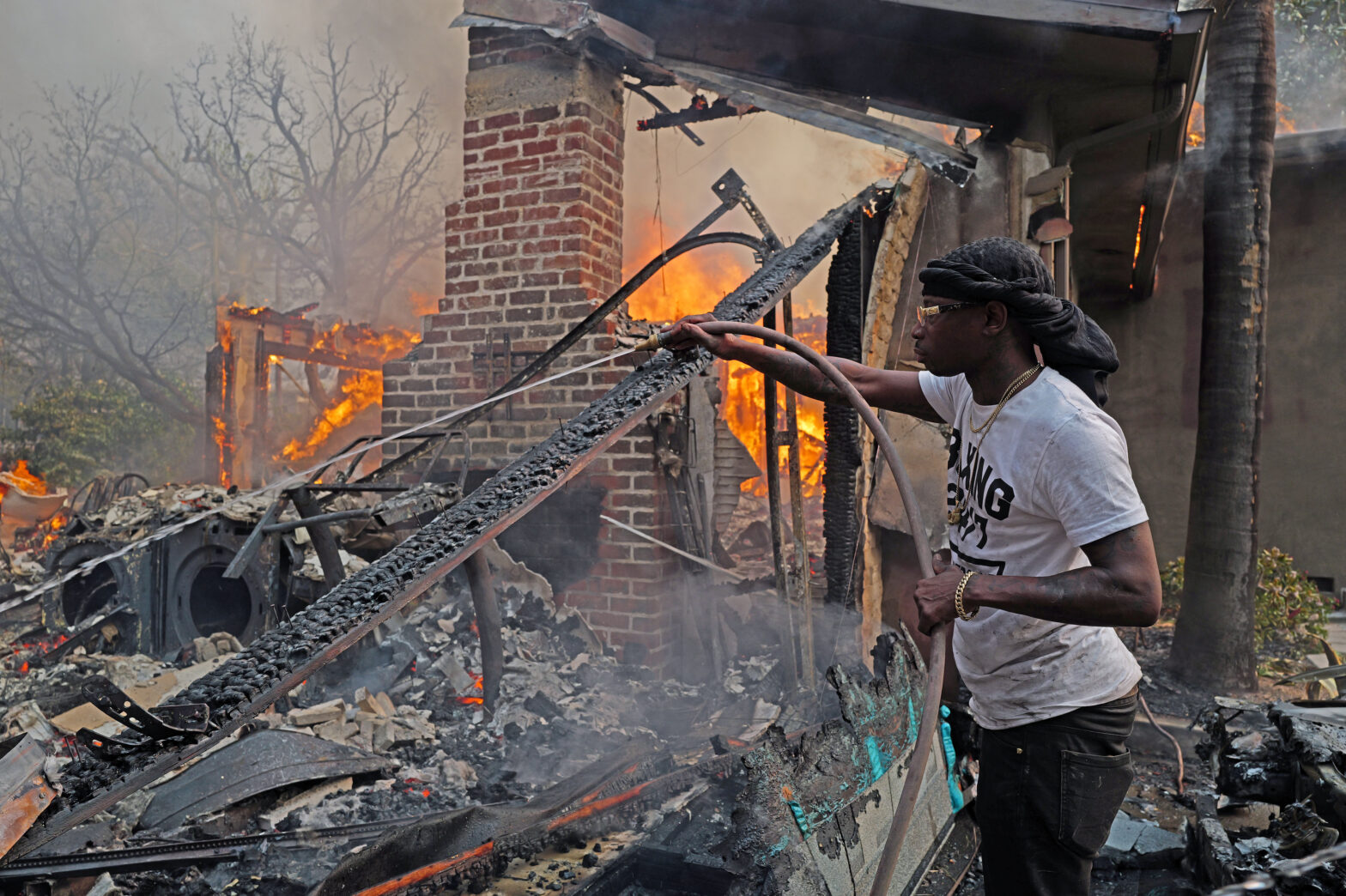 Historic Black Neighborhood Of Altadena In Los Angeles Faces Devastation From Wildfires